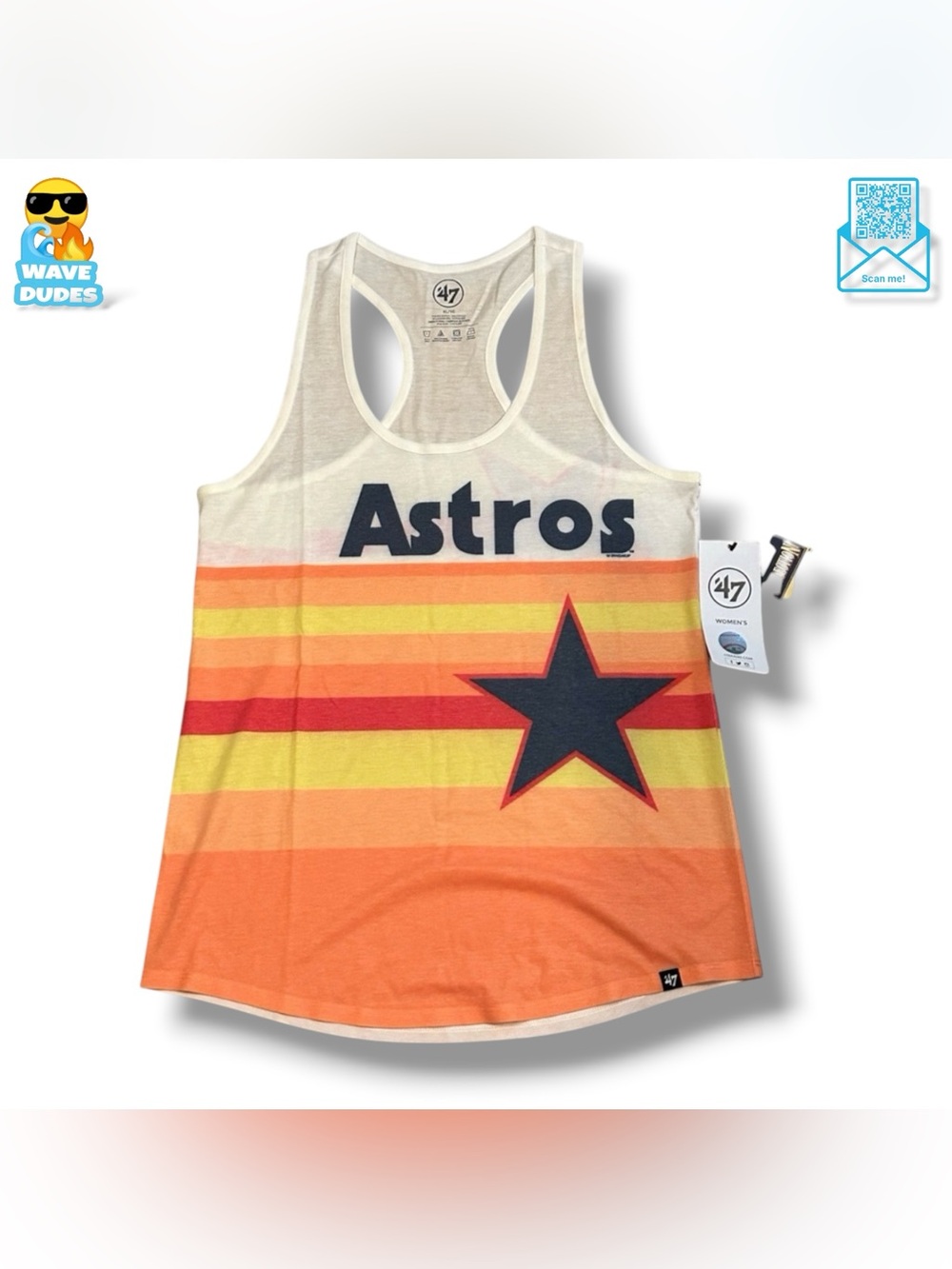 Women’s 47 Brand Houston Astros Racerback Tank Top
